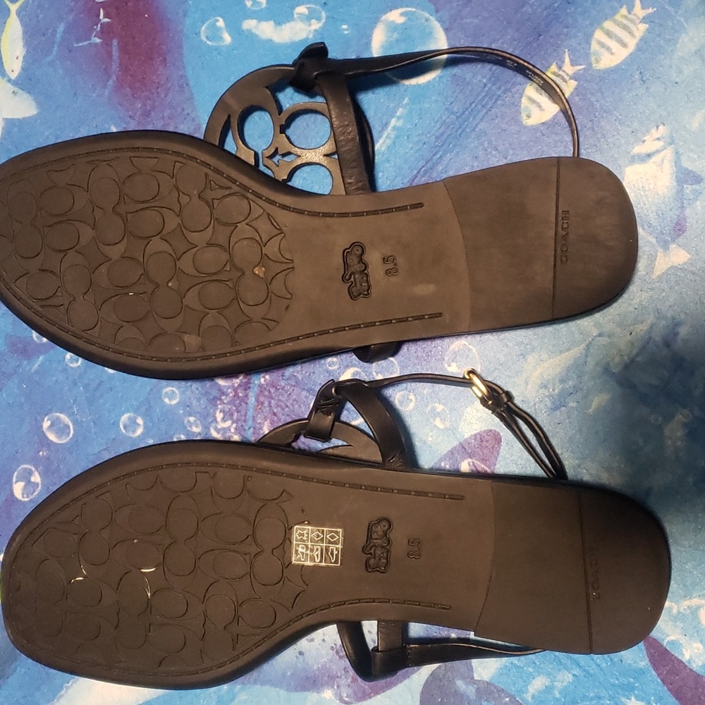 Coach Jaci Sandals (Black) size 8.5 - Picture 2 of 2